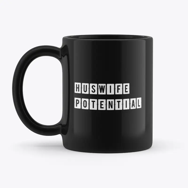 Huswife Potential Black Mug